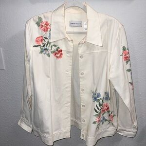 Vintage 80s Beaded Light Jacket by Alfred Dunner